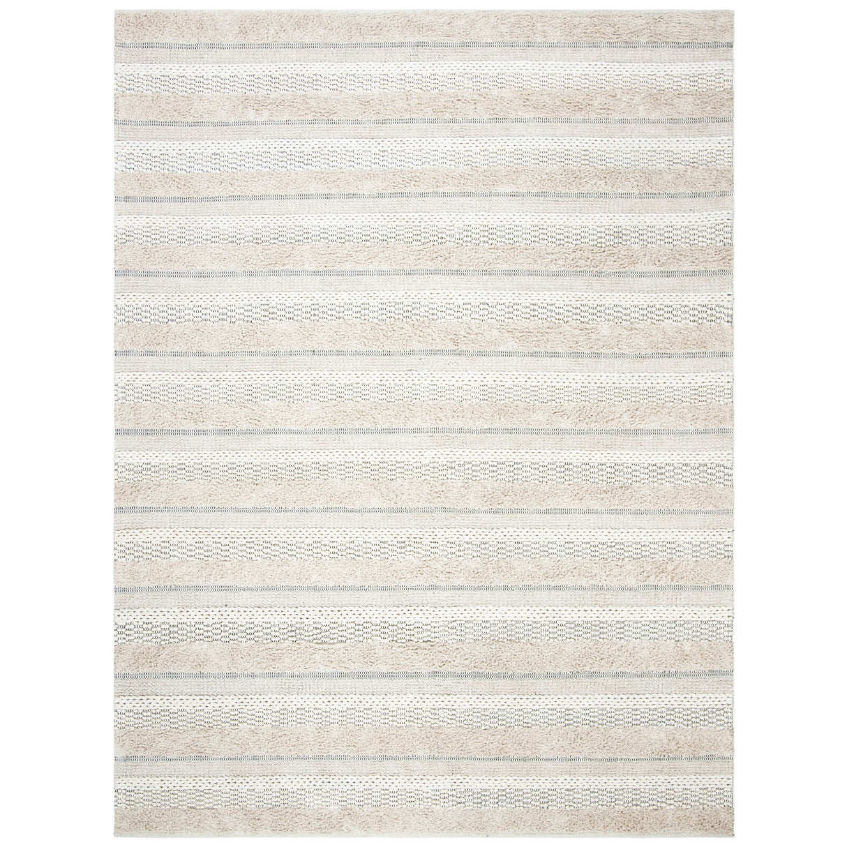 SAFAVIEH Handmade Natura Ingiridur Stripe Cotton Rug