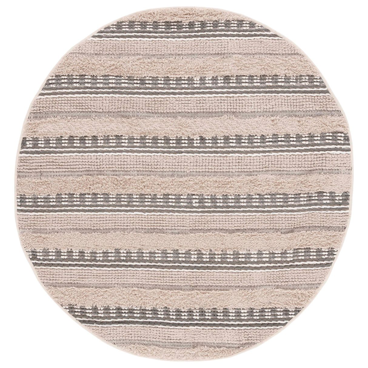 SAFAVIEH Handmade Natura Ingiridur Stripe Cotton Rug