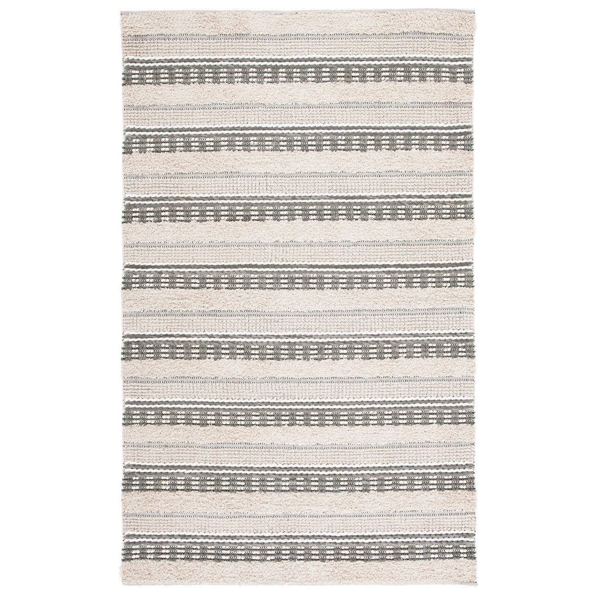 SAFAVIEH Handmade Natura Ingiridur Stripe Cotton Rug