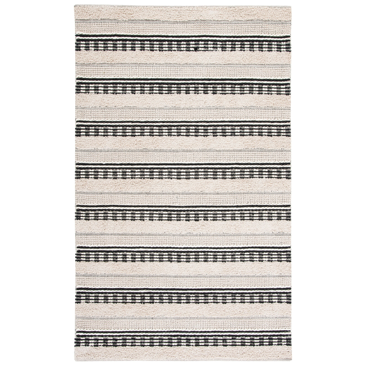 SAFAVIEH Handmade Natura Ingiridur Stripe Cotton Rug