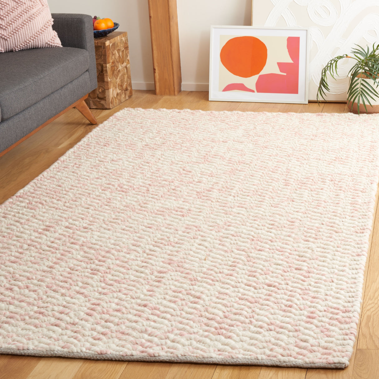 SAFAVIEH Handmade Natura Lorelies Textured Wool Rug