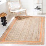 SAFAVIEH Handmade Natural Fiber Averi Border Jute Rug