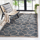 SAFAVIEH Handmade Natural Fiber Azaria Nautical Geometric Wool Rug