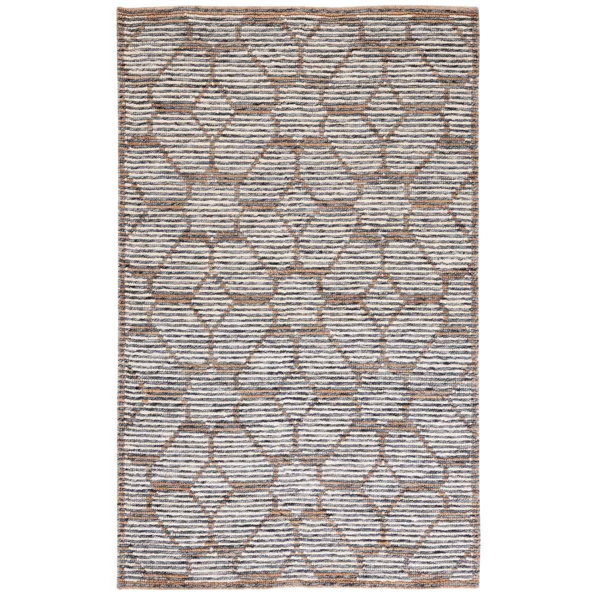 SAFAVIEH Handmade Natural Fiber Azaria Nautical Geometric Wool Rug