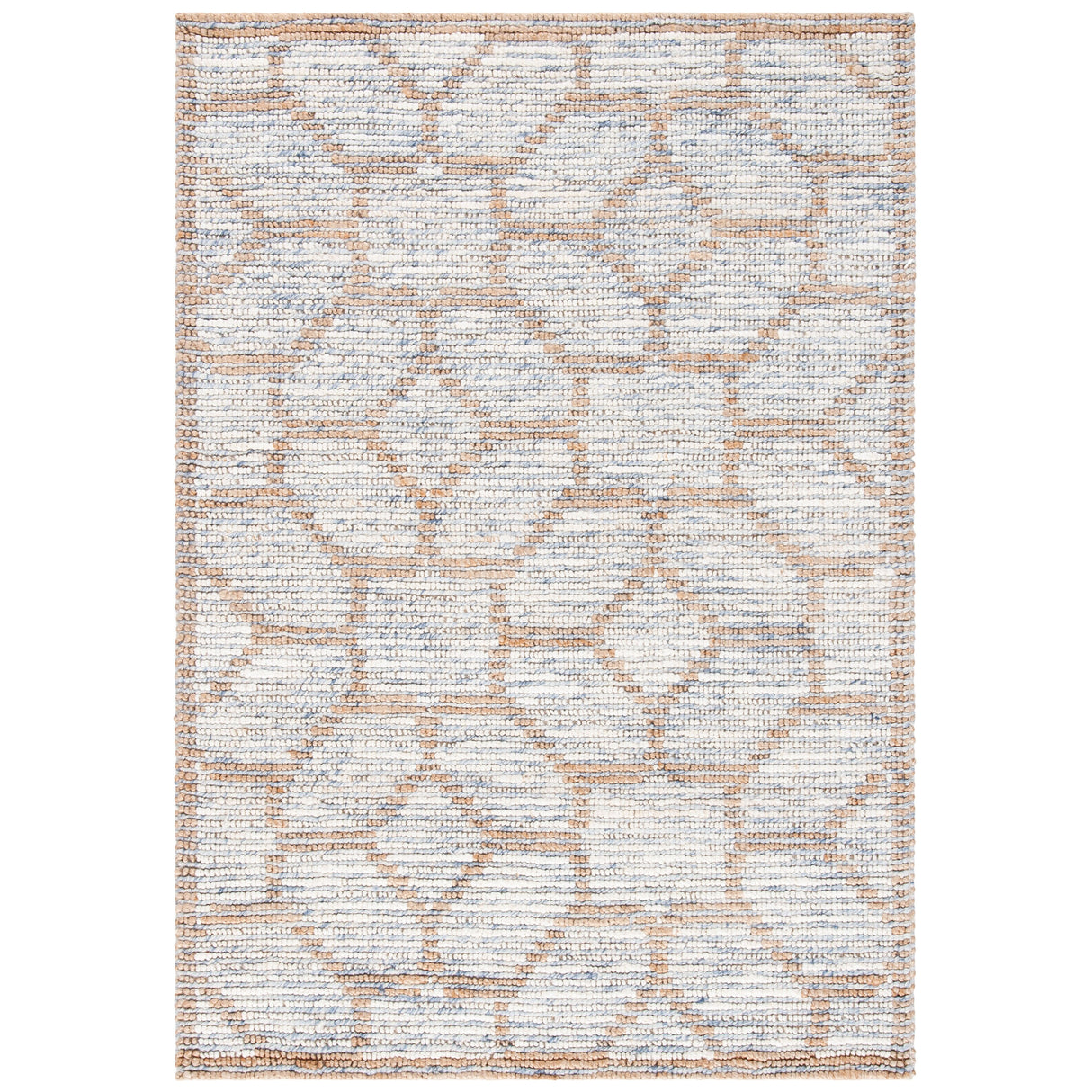 SAFAVIEH Handmade Natural Fiber Azaria Nautical Geometric Wool Rug