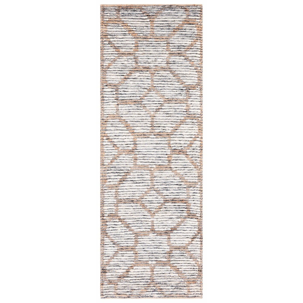 SAFAVIEH Handmade Natural Fiber Azaria Nautical Geometric Wool Rug