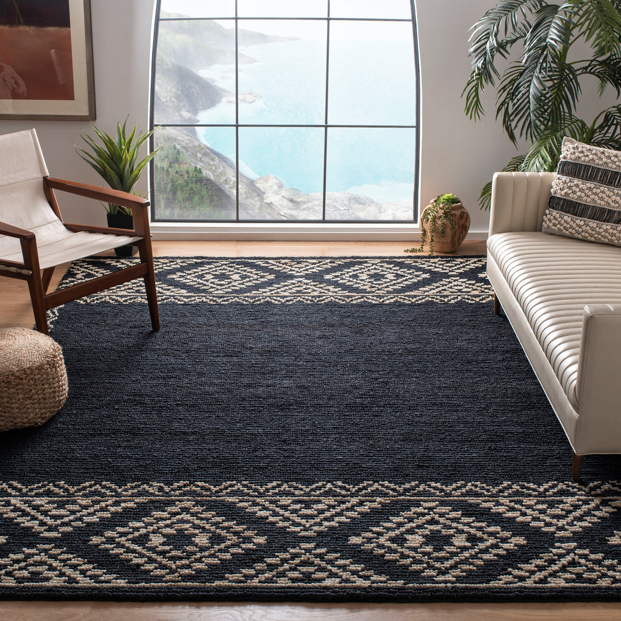 SAFAVIEH Handmade Natural Fiber Braelyn Moroccan Jute Rug