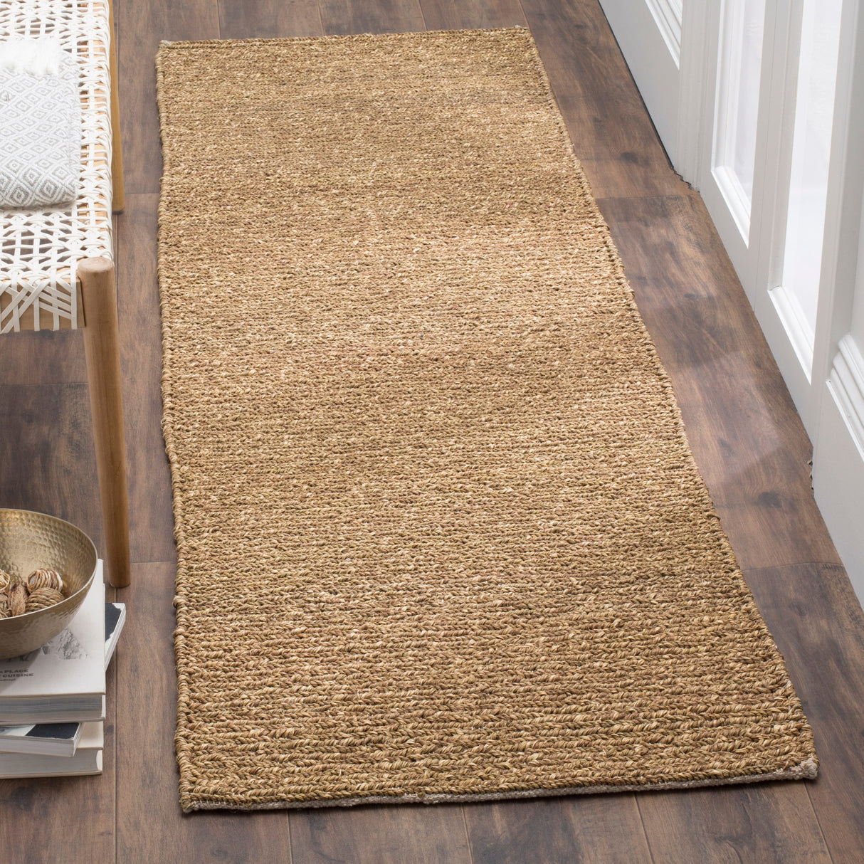 SAFAVIEH Handmade Natural Fiber Jaylah Seagrass/ Cotton Rug