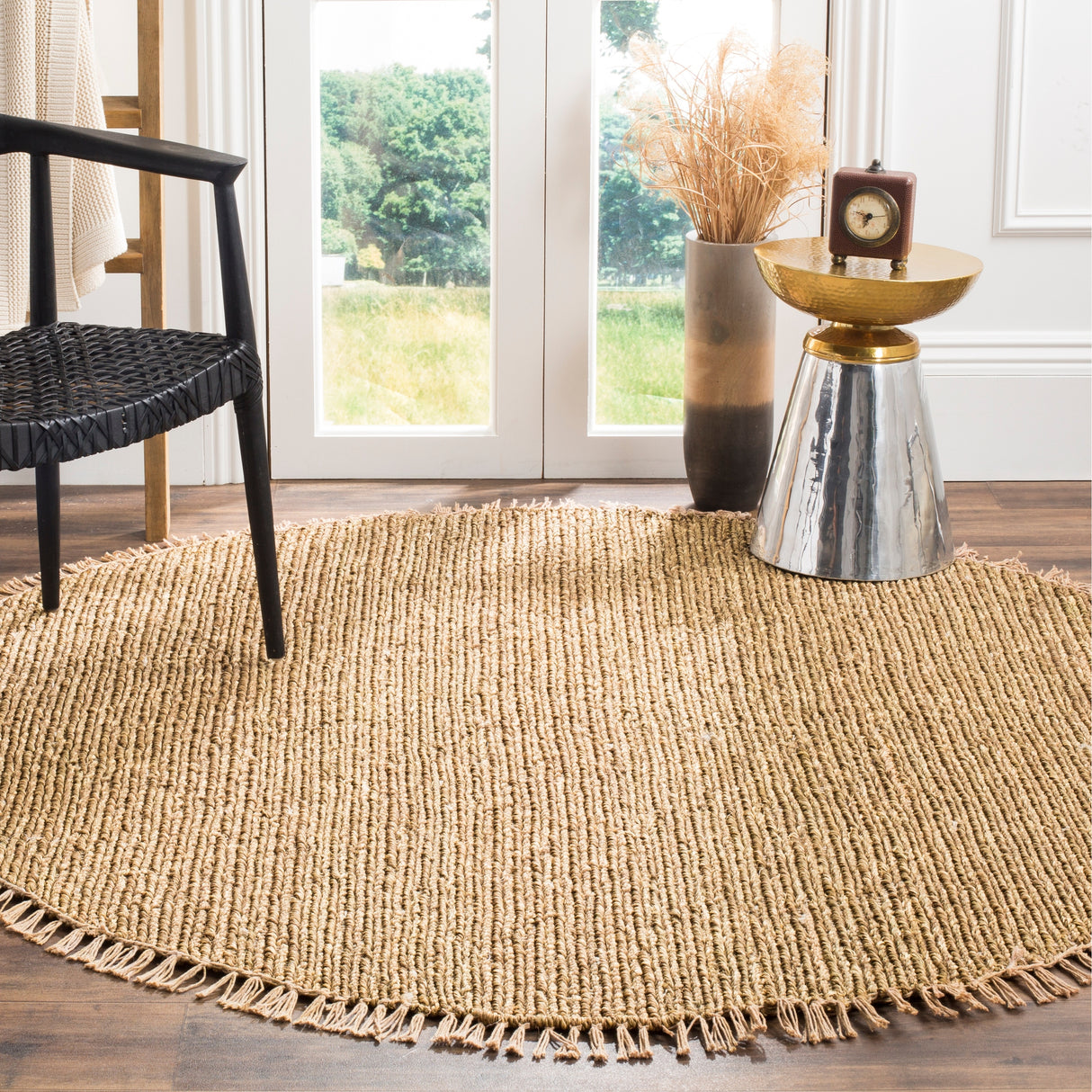 SAFAVIEH Handmade Natural Fiber Jaylah Seagrass/ Cotton Rug