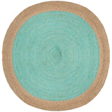 SAFAVIEH Handmade Natural Fiber Jolette Bordered Round Jute Rug