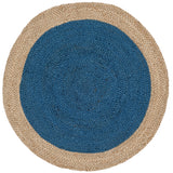 SAFAVIEH Handmade Natural Fiber Jolette Bordered Round Jute Rug