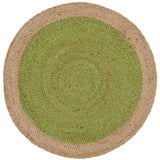 SAFAVIEH Handmade Natural Fiber Jolette Bordered Round Jute Rug