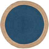 SAFAVIEH Handmade Natural Fiber Jolette Bordered Round Jute Rug