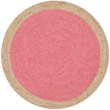 SAFAVIEH Handmade Natural Fiber Jolette Bordered Round Jute Rug