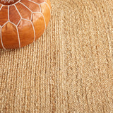 SAFAVIEH Handmade Natural Fiber Jolette Bordered Round Jute Rug