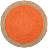 SAFAVIEH Handmade Natural Fiber Jolette Bordered Round Jute Rug