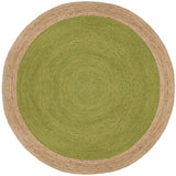 SAFAVIEH Handmade Natural Fiber Jolette Bordered Round Jute Rug