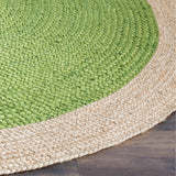 SAFAVIEH Handmade Natural Fiber Jolette Bordered Round Jute Rug