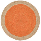 SAFAVIEH Handmade Natural Fiber Jolette Bordered Round Jute Rug