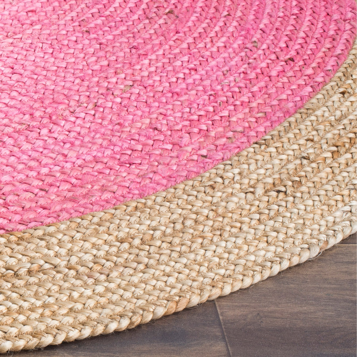 SAFAVIEH Handmade Natural Fiber Jolette Bordered Round Jute Rug