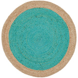 SAFAVIEH Handmade Natural Fiber Jolette Bordered Round Jute Rug