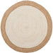 SAFAVIEH Handmade Natural Fiber Jolette Bordered Round Jute Rug