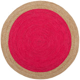 SAFAVIEH Handmade Natural Fiber Jolette Bordered Round Jute Rug