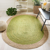 SAFAVIEH Handmade Natural Fiber Jolette Bordered Round Jute Rug