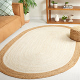 SAFAVIEH Handmade Natural Fiber Jolette Bordered Round Jute Rug