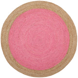 SAFAVIEH Handmade Natural Fiber Jolette Bordered Round Jute Rug