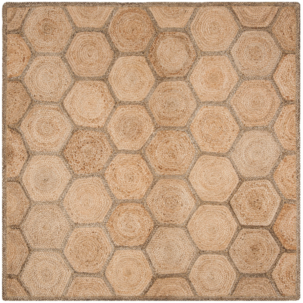 SAFAVIEH Handmade Natural Fiber Nargiz Honeycomb Jute Rug