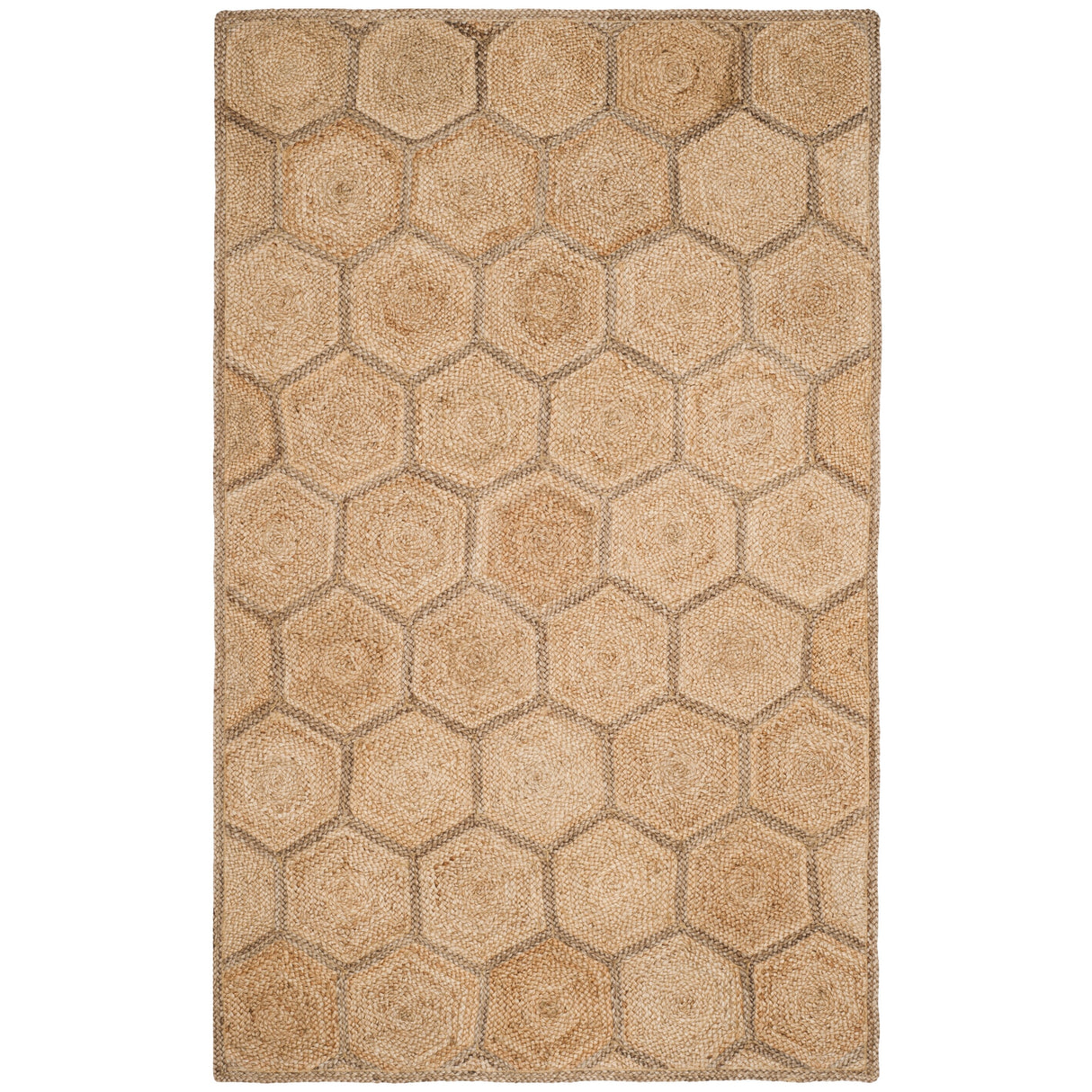 SAFAVIEH Handmade Natural Fiber Nargiz Honeycomb Jute Rug