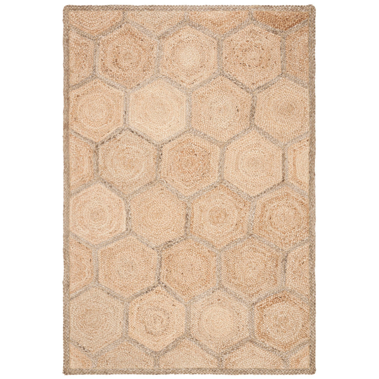 SAFAVIEH Handmade Natural Fiber Nargiz Honeycomb Jute Rug