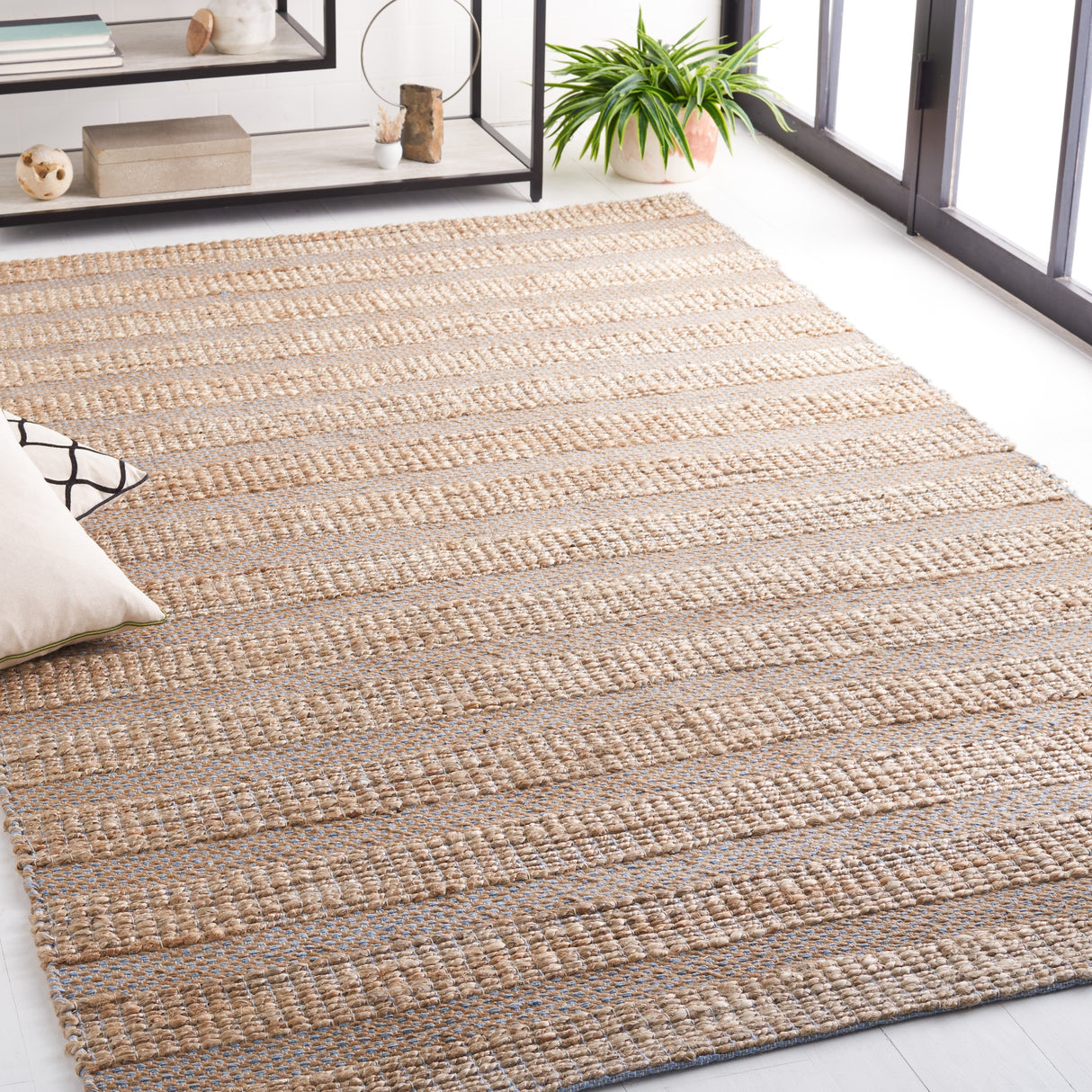 SAFAVIEH Handmade Natural Fiber Samira Geometric Seagrass Rug