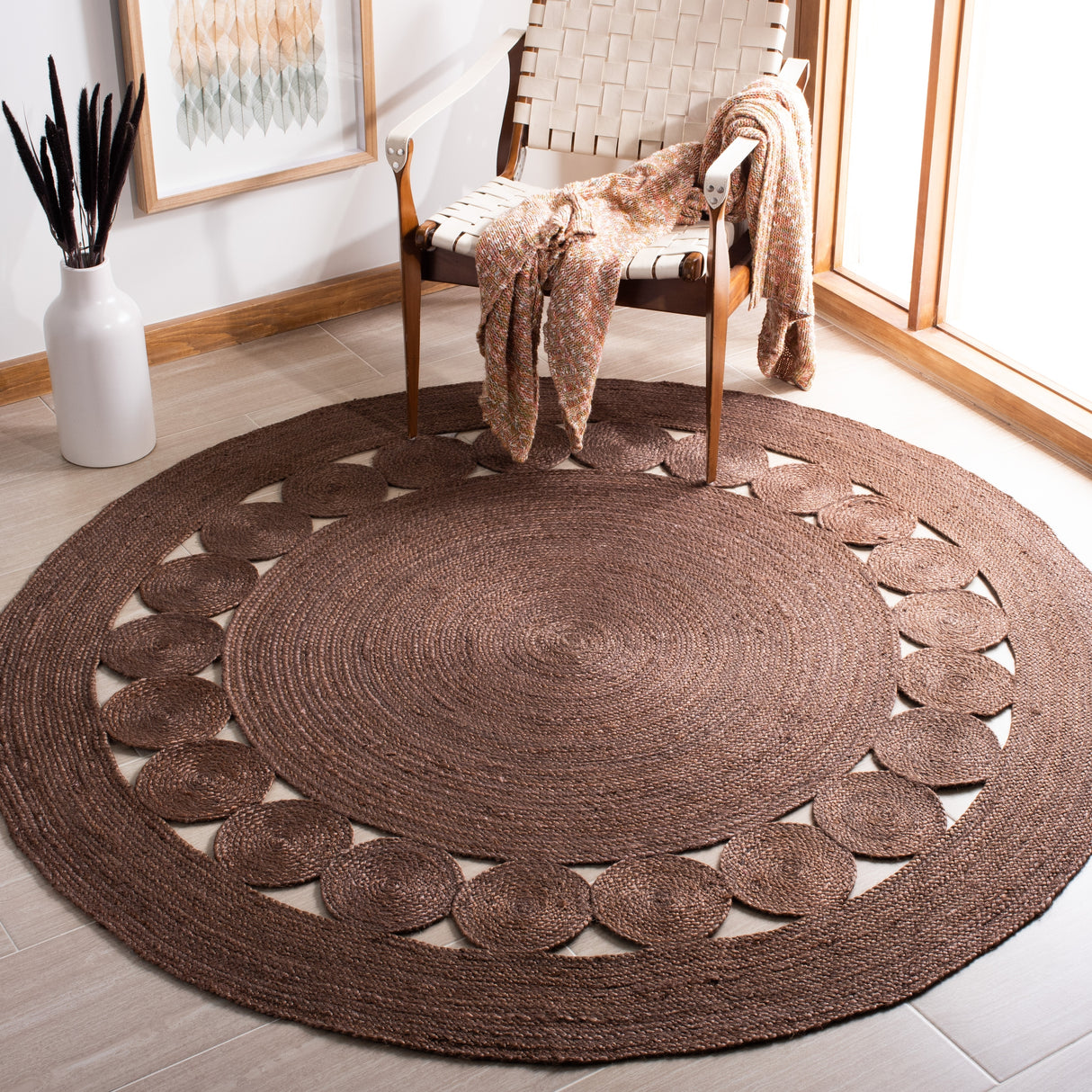 SAFAVIEH Handmade Natural Fiber Sati Jute Rug