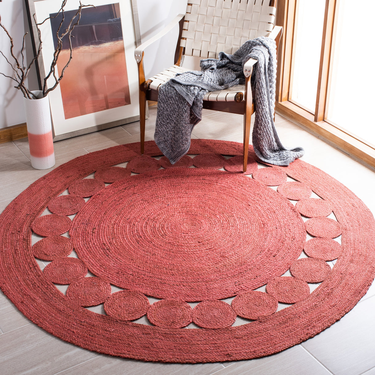 SAFAVIEH Handmade Natural Fiber Sati Jute Rug