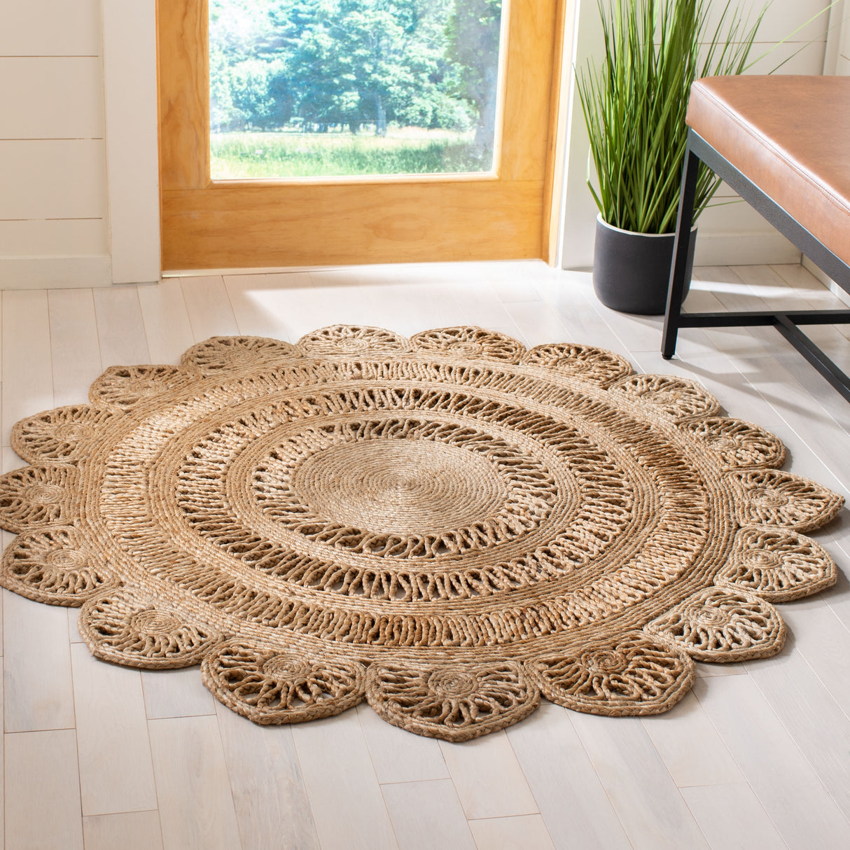 SAFAVIEH Handmade Natural Fiber Vafa Casual Jute Rug