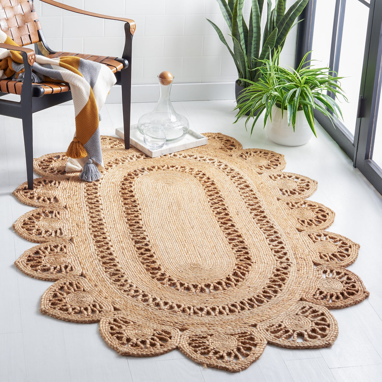 SAFAVIEH Handmade Natural Fiber Vafa Casual Jute Rug