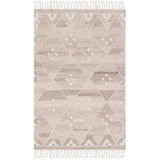 SAFAVIEH Handmade Natural Kilim Akmaral Wool Rug with Fringe