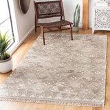 SAFAVIEH Handmade Natural Kilim Akmaral Wool Rug with Fringe