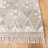 SAFAVIEH Handmade Natural Kilim Akmaral Wool Rug with Fringe