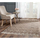 SAFAVIEH Handmade Natural Kilim Akmaral Wool Rug with Fringe