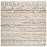 SAFAVIEH Handmade Natural Kilim Akmaral Wool Rug with Fringe