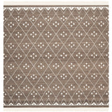 SAFAVIEH Handmade Natural Kilim Akmaral Wool Rug with Fringe