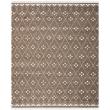 SAFAVIEH Handmade Natural Kilim Akmaral Wool Rug with Fringe