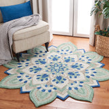 SAFAVIEH Handmade Novelty Amelie Flower Wool Rug