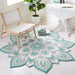 SAFAVIEH Handmade Novelty Amelie Flower Wool Rug