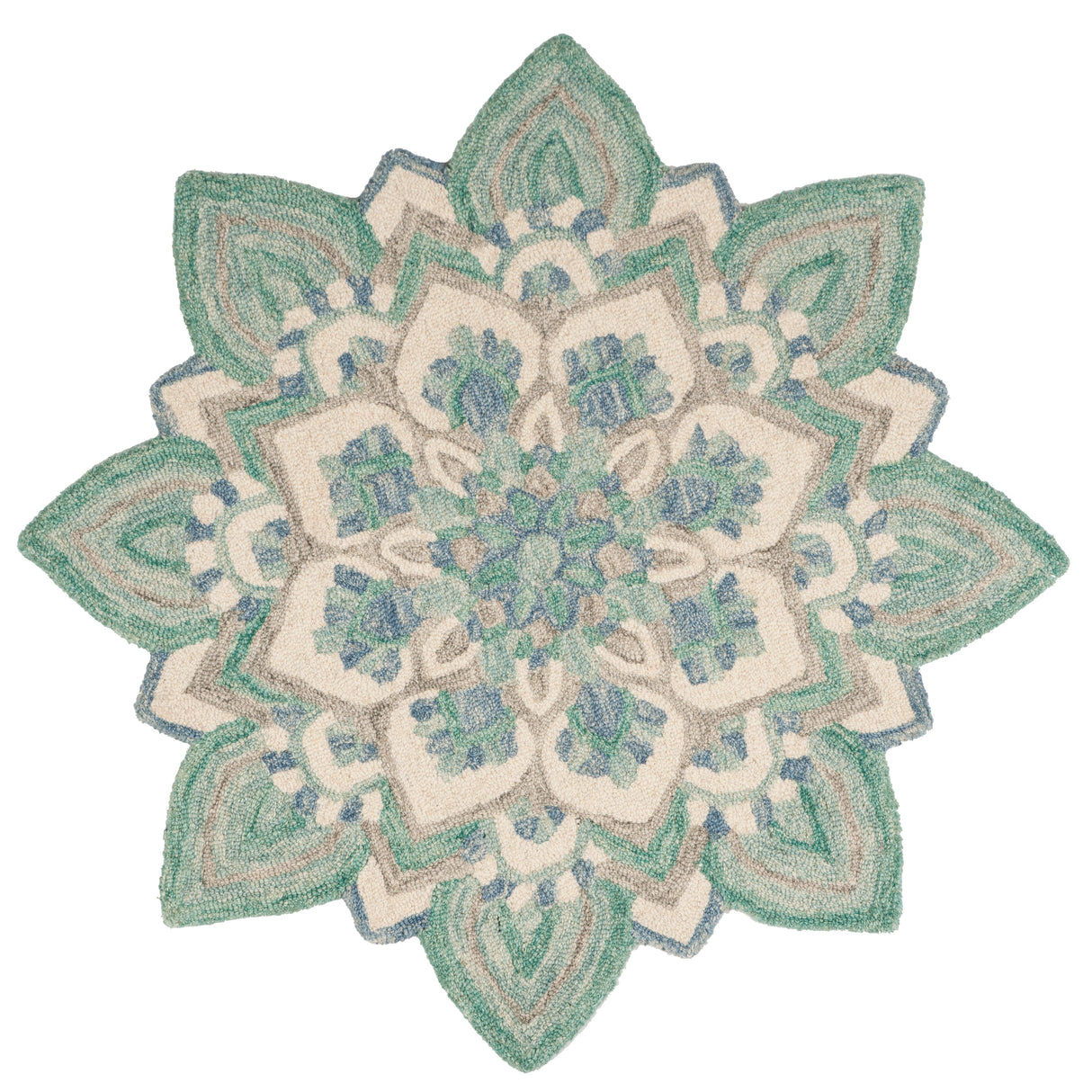 SAFAVIEH Handmade Novelty Amelie Flower Wool Rug