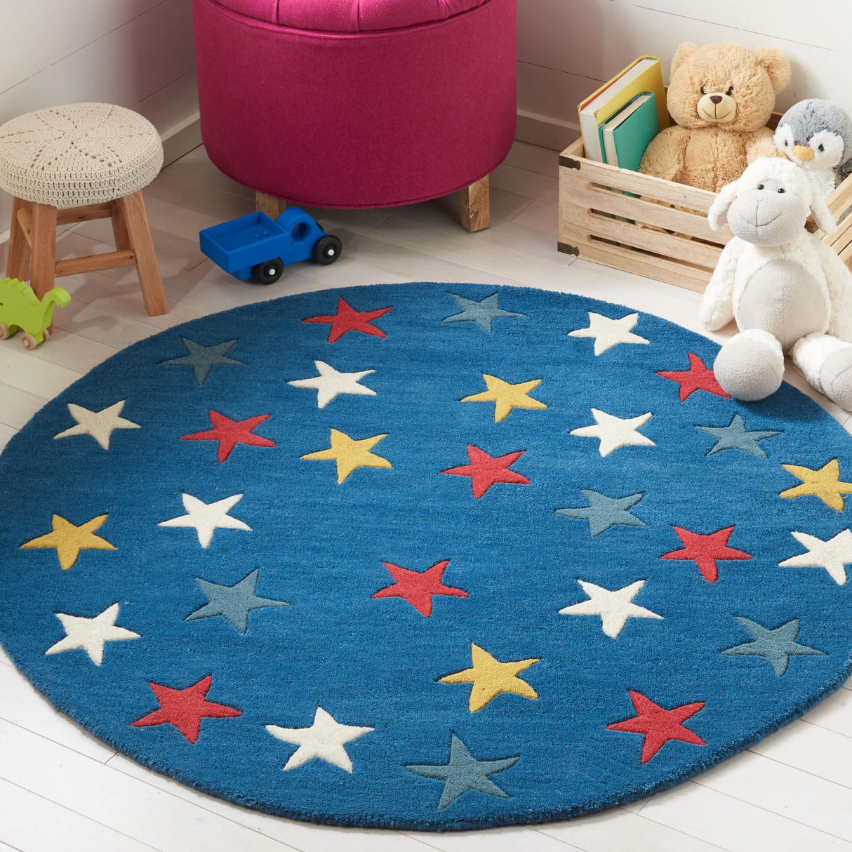 SAFAVIEH Handmade Novelty Egea Stars Wool Rug