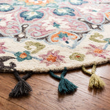 SAFAVIEH Handmade Novelty Evelin Bohemian Floral Wool Rug